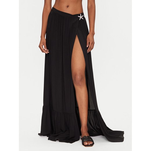 Guess Spódnica maxi E5GD05 WH3X2 Czarny Regular Fit ze sklepu MODIVO w kategorii Odzież plażowa - zdjęcie 182661903