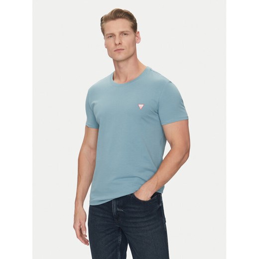 Guess T-Shirt M2YI24 J1314 Niebieski Slim Fit ze sklepu MODIVO w kategorii T-shirty męskie - zdjęcie 182661910