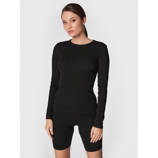 Gina Tricot Bluzka Basic 18863 Czarny Regular Fit ze sklepu MODIVO w kategorii Bluzki damskie - zdjęcie 182661930