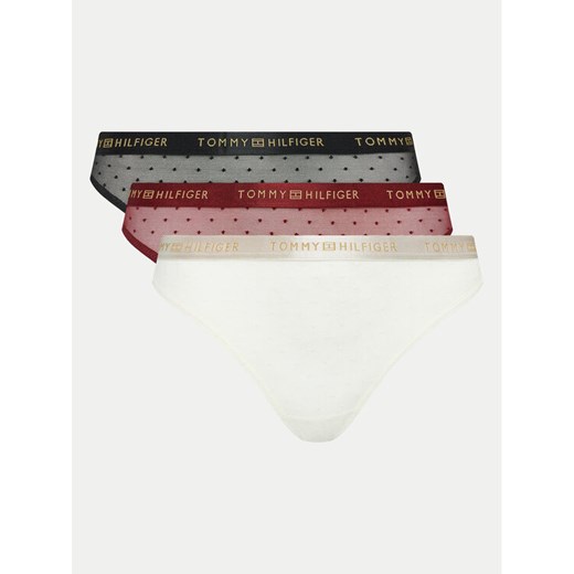 Tommy Hilfiger Komplet 3 par stringów UW0UW05534 Kolorowy ze sklepu MODIVO w kategorii Majtki damskie - zdjęcie 182661942