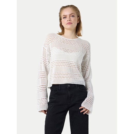 Noisy May Sweter Laika 27029389 Biały Regular Fit ze sklepu MODIVO w kategorii Swetry damskie - zdjęcie 182661964