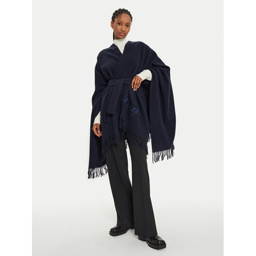 Max Mara Leisure Ponczo Martora 2426736028 Granatowy Relaxed Fit 00 MODIVO