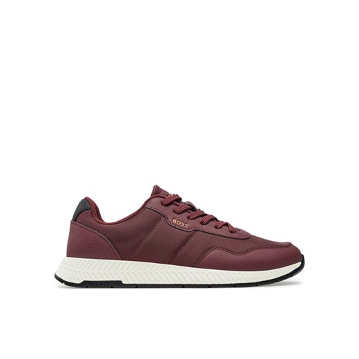 BOSS Sneakersy Titanium 50523180 Bordowy ze sklepu MODIVO w kategorii Buty sportowe męskie - zdjęcie 182662114