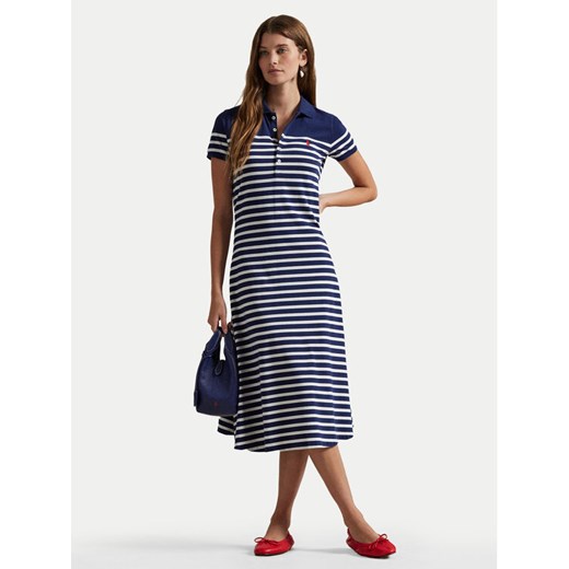 Polo Ralph Lauren Sukienka codzienna 211959122001 Granatowy Regular Fit ze sklepu MODIVO w kategorii Sukienki - zdjęcie 182662124