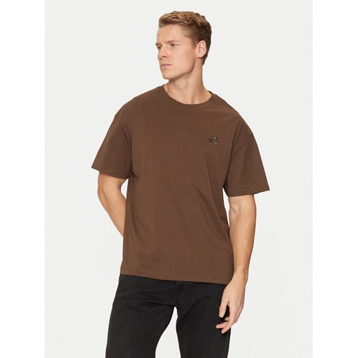 Solid T-Shirt Manes 21108333 Czarny Regular Fit ze sklepu MODIVO w kategorii T-shirty męskie - zdjęcie 182662222