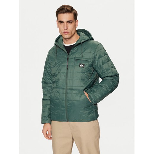 Quiksilver Kurtka przejściowa Check Mate EQYJK04095 Zielony Regular Fit ze sklepu MODIVO w kategorii Kurtki męskie - zdjęcie 182662262