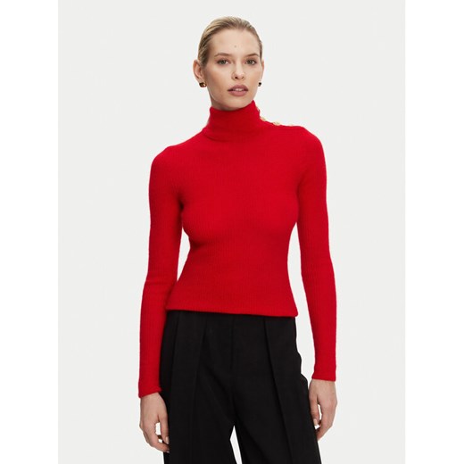 Balmain Golf DF0KF080KH25 Czerwony Slim Fit ze sklepu MODIVO w kategorii Swetry damskie - zdjęcie 182662281