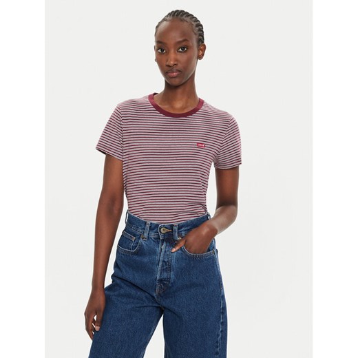 Levi's® T-Shirt Perfect 39185-0350 Bordowy Regular Fit ze sklepu MODIVO w kategorii Bluzki damskie - zdjęcie 182662283