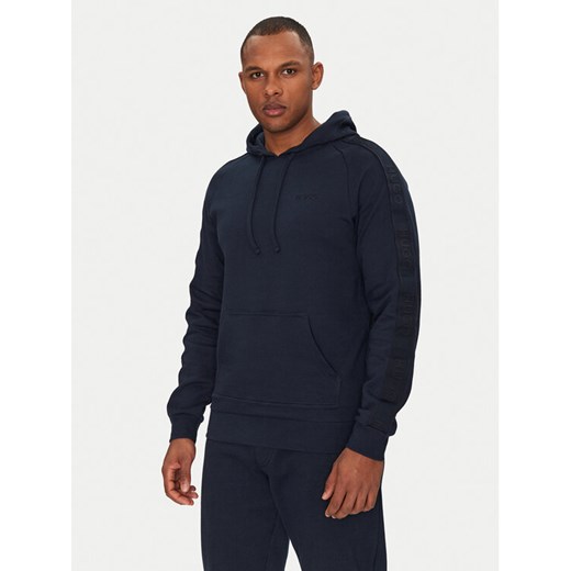 HUGO Bluza Liam 50540921 Granatowy Regular Fit ze sklepu MODIVO w kategorii Bluzy męskie - zdjęcie 182662291