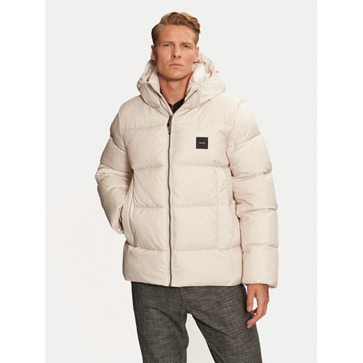Calvin Klein Kurtka zimowa K10K113476 Beżowy Regular Fit ze sklepu MODIVO w kategorii Kurtki męskie - zdjęcie 182662314