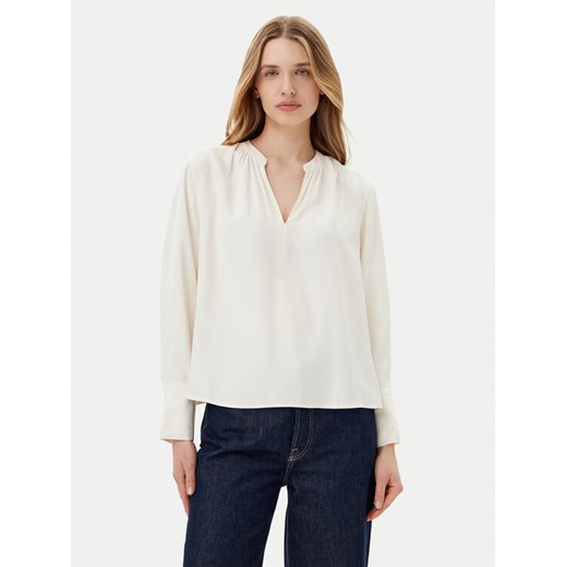 Tommy Hilfiger Bluzka WW0WW44049 Écru Regular Fit ze sklepu MODIVO w kategorii Bluzki damskie - zdjęcie 182662364