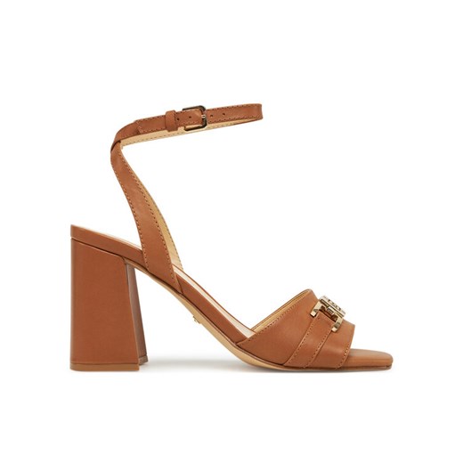 Guess Sandały FLJGRT LEA03 Brązowy ze sklepu MODIVO w kategorii Sandały damskie - zdjęcie 182662380