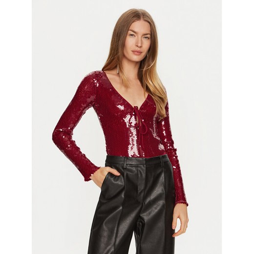 BARDOT Body Verona 59471TB Czerwony Slim Fit ze sklepu MODIVO w kategorii Bluzki damskie - zdjęcie 182662392