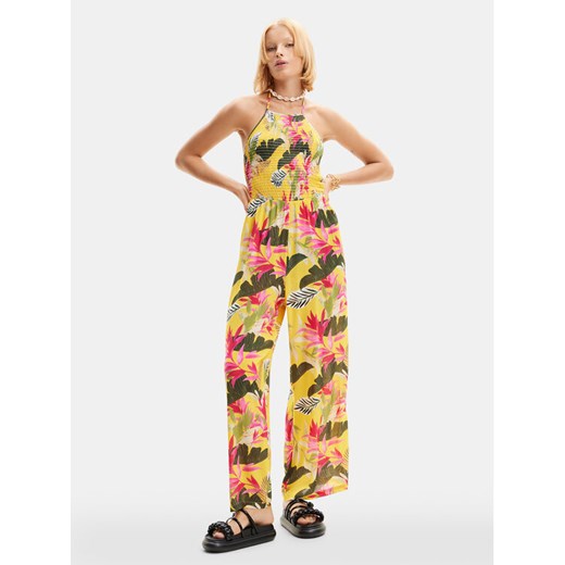 Desigual Kombinezon Tropical Party 24SWMW22 Kolorowy Relaxed Fit ze sklepu MODIVO w kategorii Kombinezony damskie - zdjęcie 182662600