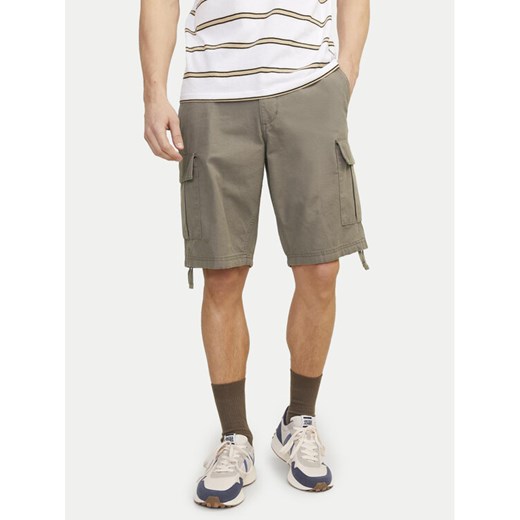 Jack&Jones Szorty materiałowe Jpstcole 12248685 Brązowy Regular Fit ze sklepu MODIVO w kategorii Spodenki męskie - zdjęcie 182662603