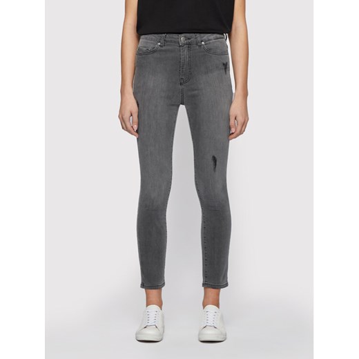 Boss Jeansy Skinny Fit Crop 1.0 Stone 50439258 Szary Skinny Fit ze sklepu MODIVO w kategorii Jeansy damskie - zdjęcie 182662694