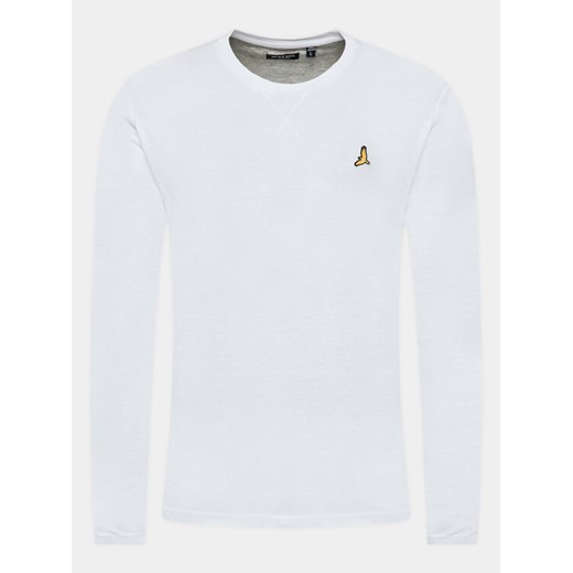 Brave Soul Longsleeve MLT-69FRANZD Biały Regular Fit ze sklepu MODIVO w kategorii T-shirty męskie - zdjęcie 182662741