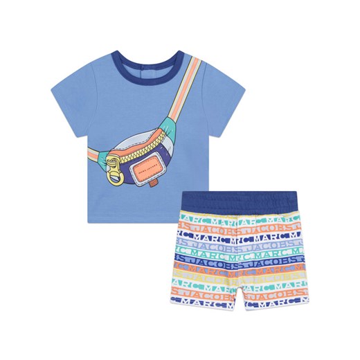 Marc Jacobs Komplet t-shirt i spodenki W98162 Niebieski Regular Fit ze sklepu MODIVO w kategorii Komplety niemowlęce - zdjęcie 182662764