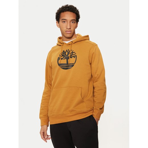 Timberland Bluza TB0A2BJHP571 Żółty Regular Fit ze sklepu MODIVO w kategorii Bluzy męskie - zdjęcie 182662834