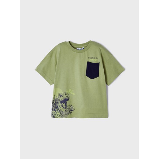 Mayoral T-Shirt 3005 Zielony Regular Fit ze sklepu MODIVO w kategorii T-shirty chłopięce - zdjęcie 182662852