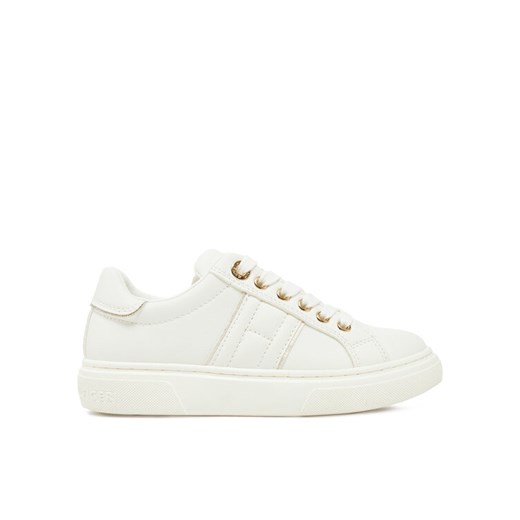 Tommy Hilfiger Sneakersy Low Cut Lace-Up Sneaker T3A9-33745-1439 M Biały ze sklepu MODIVO w kategorii Trampki dziecięce - zdjęcie 182663023