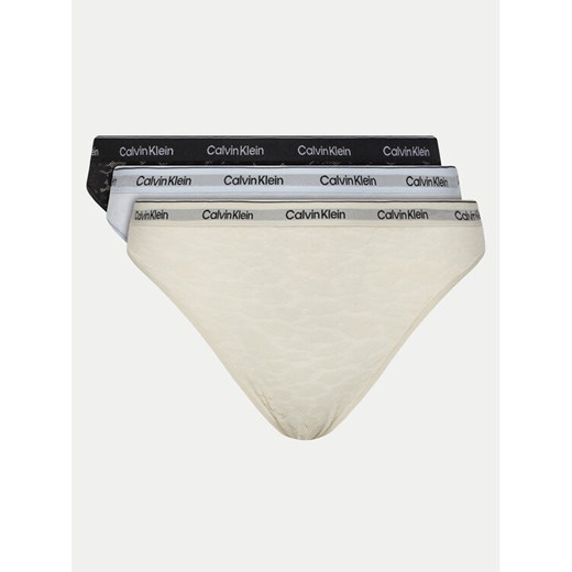 Calvin Klein Underwear Komplet 3 par fig brazylijskich 000QD5225E Kolorowy ze sklepu MODIVO w kategorii Majtki damskie - zdjęcie 182663033