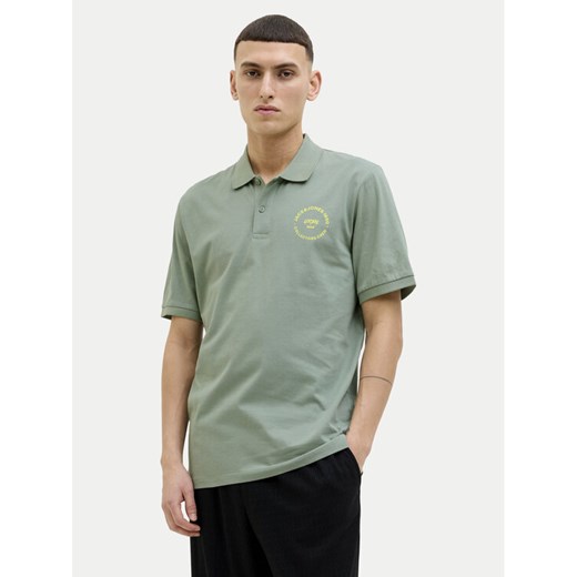 Jack&Jones Polo Simon 12269299 Zielony Regular Fit ze sklepu MODIVO w kategorii T-shirty męskie - zdjęcie 182663051