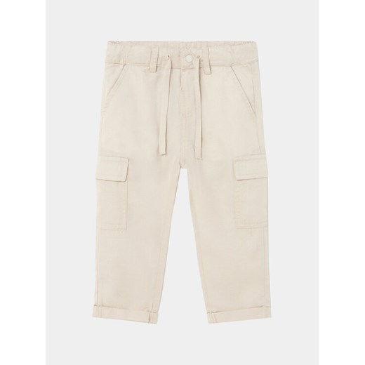 Mayoral Spodnie materiałowe 1551 Beżowy Slim Fit ze sklepu MODIVO w kategorii Spodnie i półśpiochy - zdjęcie 182663164