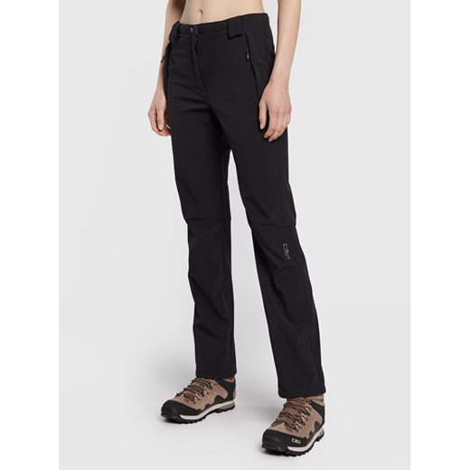 CMP Spodnie outdoor 3A00486N Czarny Regular Fit ze sklepu MODIVO w kategorii Spodnie damskie - zdjęcie 182663173