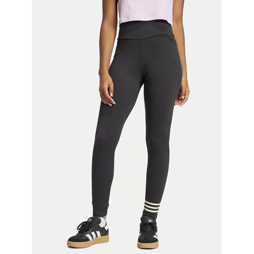 adidas Legginsy Neuclassics Full-Length JI8490 Czarny Slim Fit ze sklepu MODIVO w kategorii Spodnie damskie - zdjęcie 182663181