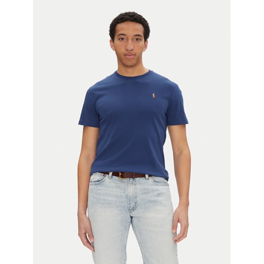 Polo Ralph Lauren T-Shirt 710740727092 Granatowy Custom Slim Fit ze sklepu MODIVO w kategorii T-shirty męskie - zdjęcie 182663183