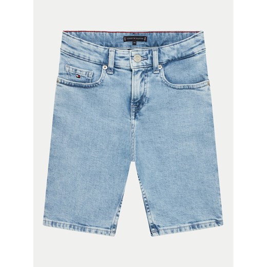 Tommy Hilfiger Szorty jeansowe Scanton KB0KB08988 D Niebieski Regular Fit ze sklepu MODIVO w kategorii Spodenki chłopięce - zdjęcie 182663211
