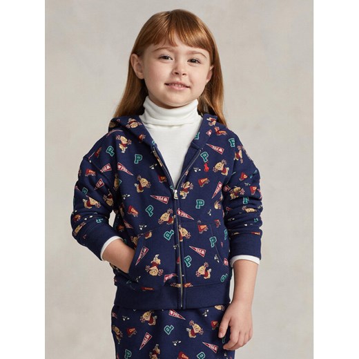Polo Ralph Lauren Bluza C Bear Fzbhd 312916851001 Granatowy Regular Fit ze sklepu MODIVO w kategorii Bluzy dziewczęce - zdjęcie 182663264