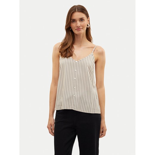 Vero Moda Top Mymilo 10303690 Beżowy Regular Fit ze sklepu MODIVO w kategorii Bluzki damskie - zdjęcie 182663284