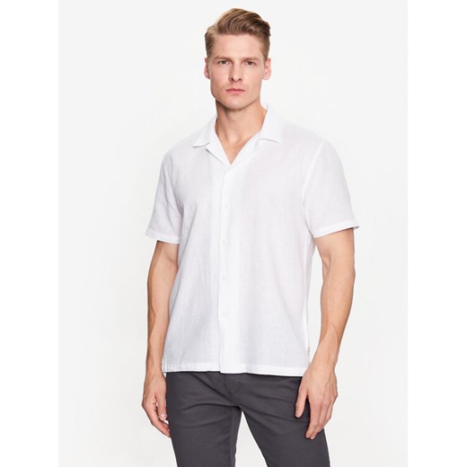 Lindbergh Koszula 30-203319 Biały Relaxed Fit ze sklepu MODIVO w kategorii Koszule męskie - zdjęcie 182663301