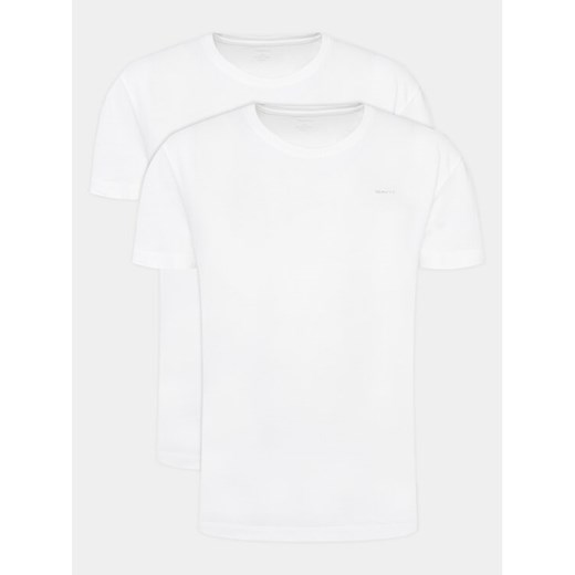 Gant Komplet 2 t-shirtów C-Neck 2 Pack 900002008 Biały Regular Fit ze sklepu MODIVO w kategorii T-shirty męskie - zdjęcie 182663361