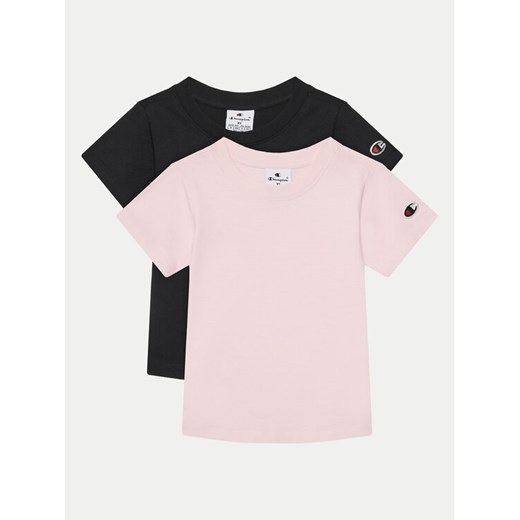 Champion Komplet 2 t-shirtów 404773 Kolorowy Regular Fit ze sklepu MODIVO w kategorii Bluzki dziewczęce - zdjęcie 182663383