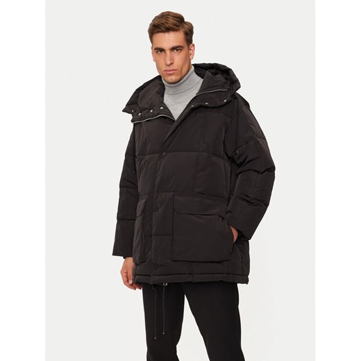 Armani Exchange Kurtka zimowa XM000021 AF10247 Czarny Regular Fit ze sklepu MODIVO w kategorii Kurtki męskie - zdjęcie 182663434