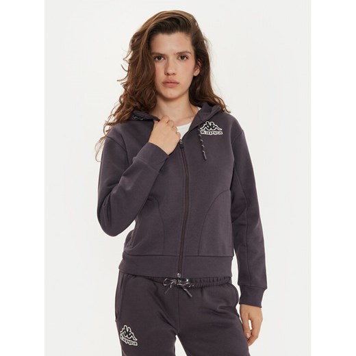 Kappa Bluza Femisa 351N2NW Szary Regular Fit ze sklepu MODIVO w kategorii Bluzy damskie - zdjęcie 182663462