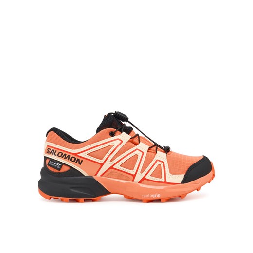 Salomon Trekkingi Speedcross Waterproof L47733600 Pomarańczowy ze sklepu MODIVO w kategorii Buty trekkingowe dziecięce - zdjęcie 182663523