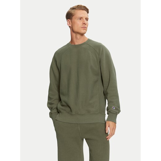 Champion Bluza Reverse Weave 218644 Zielony Regular Fit ze sklepu MODIVO w kategorii Bluzy męskie - zdjęcie 182663544
