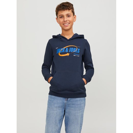 Jack&Jones Junior Bluza 12247700 Granatowy Standard Fit ze sklepu MODIVO w kategorii Bluzy chłopięce - zdjęcie 182663552