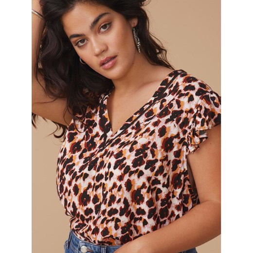 ONLY Carmakoma Bluzka 15289397 Różowy Regular Fit 46 MODIVO