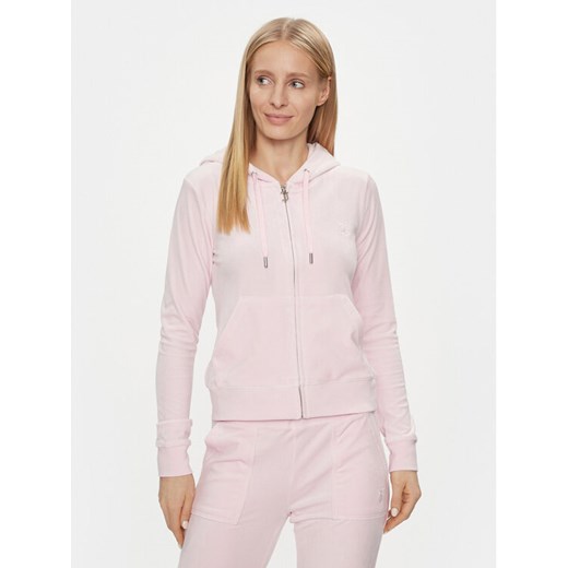 Juicy Couture Bluza Robertson JCAP176 Różowy Slim Fit ze sklepu MODIVO w kategorii Bluzy damskie - zdjęcie 182663600