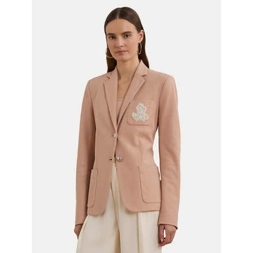 LAUREN RALPH LAUREN Marynarka 200797305023 Różowy Slim Fit ze sklepu MODIVO w kategorii Marynarki damskie - zdjęcie 182663601