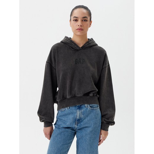 Gap Bluza 841725-03 Czarny Regular Fit ze sklepu MODIVO w kategorii Bluzy dziewczęce - zdjęcie 182663634