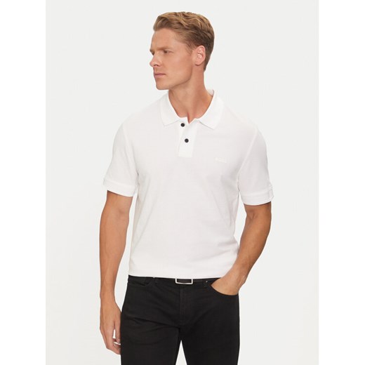 Boss Polo Prime 50507813 Biały Regular Fit ze sklepu MODIVO w kategorii T-shirty męskie - zdjęcie 182663654