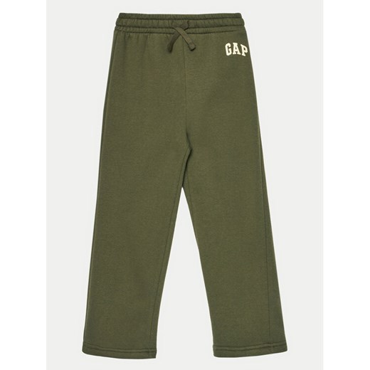 Gap Spodnie materiałowe 645346-01 Zielony Regular Fit ze sklepu MODIVO w kategorii Spodnie dziewczęce - zdjęcie 182663720