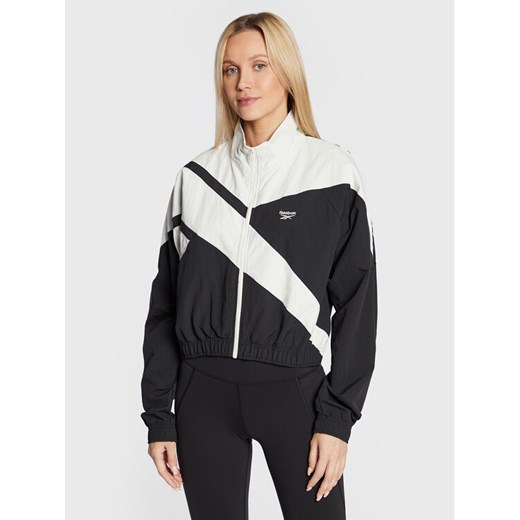 Reebok Kurtka przejściowa Classics Franchise HH9752 Czarny Relaxed Fit ze sklepu MODIVO w kategorii Kurtki damskie - zdjęcie 182663734