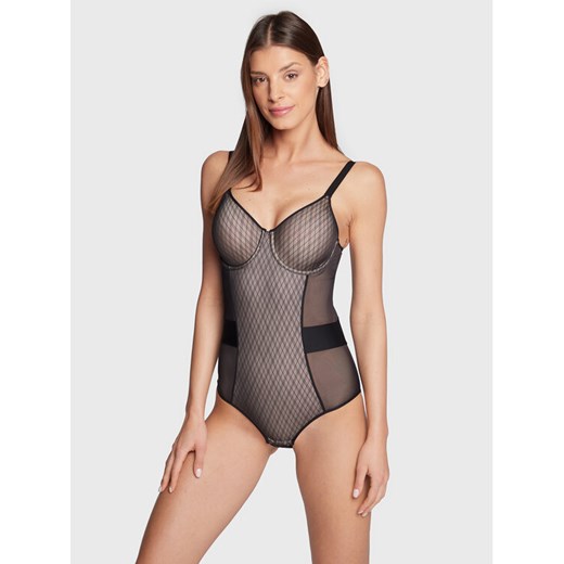 Chantelle Body Smooth Lines C11N70 Czarny ze sklepu MODIVO w kategorii Body damskie - zdjęcie 182663740